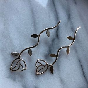 While Odin Sleeps Rose Earrings